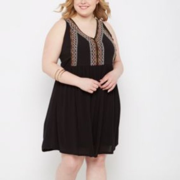 Rue21 Dresses & Skirts - Rue21 Tribal Black Dress